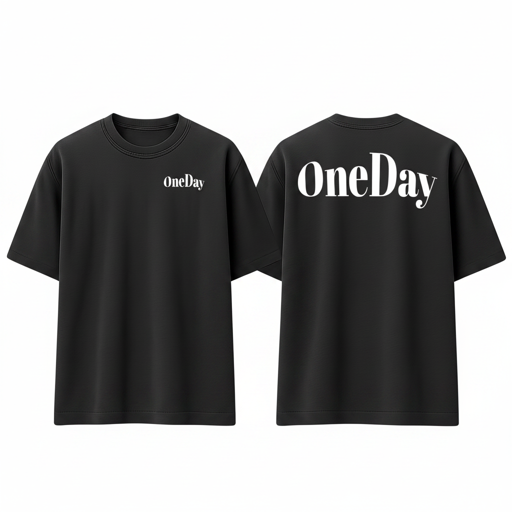ORIGINAL ONEDAY TEE. BLACK